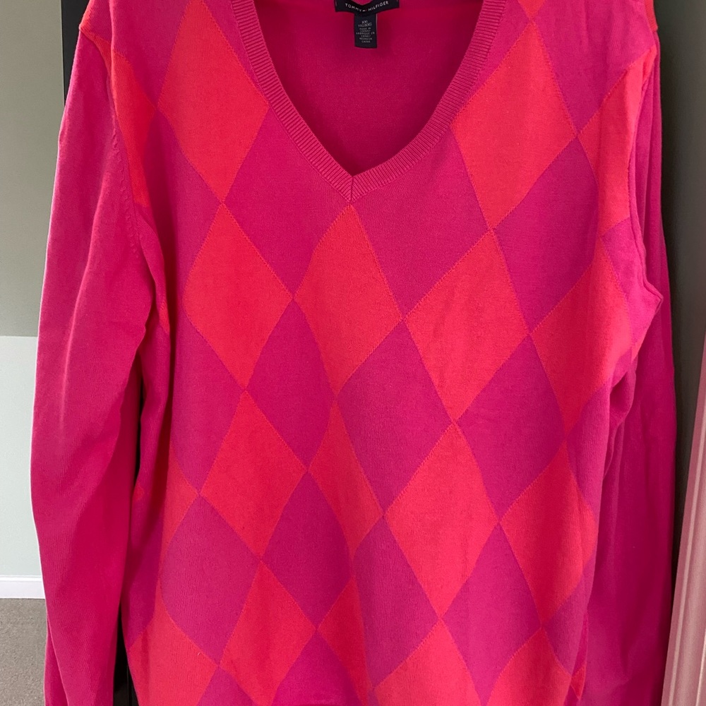 Tommy Hilfiger v-neck Pima cotton sweater